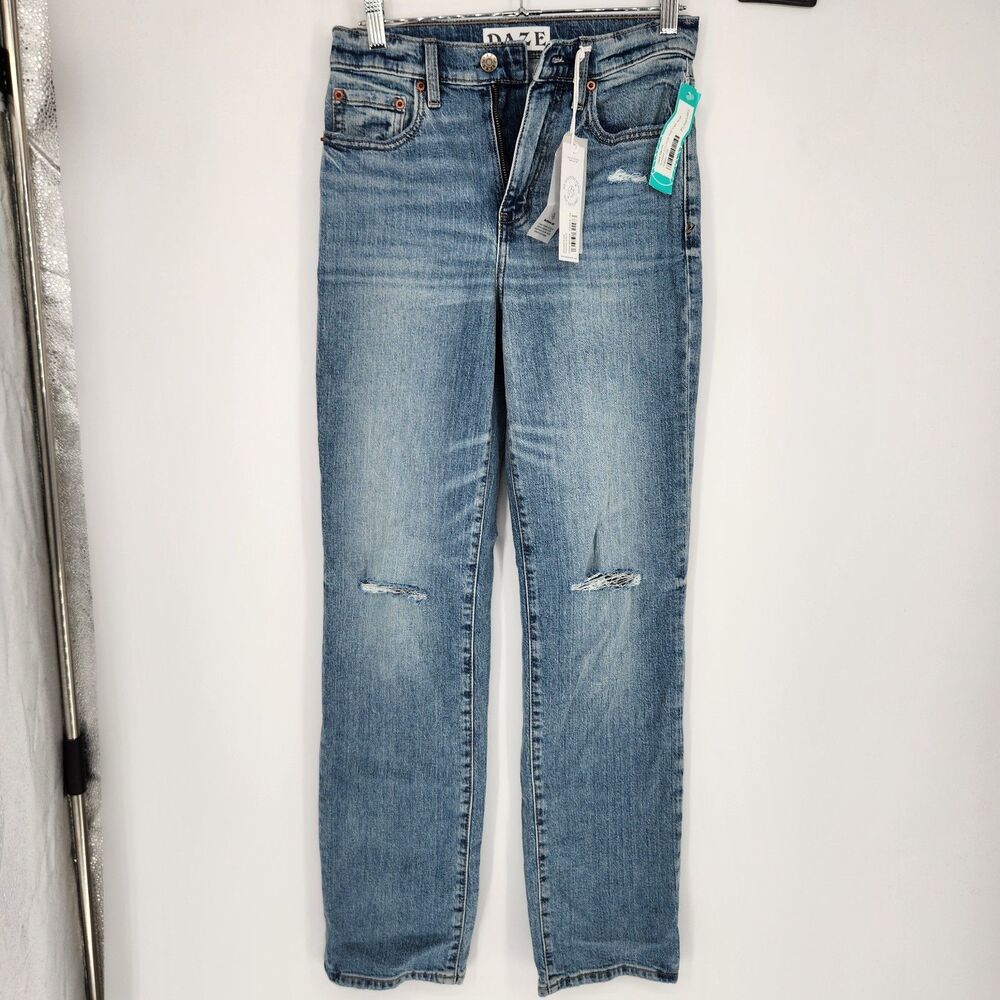 Daze Denim Sundaze Indigo Size‎ 00 Eco High Rise Dad Jeans NWT